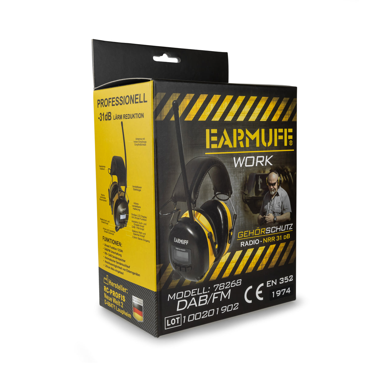 EARMUFF 31dB DAB+/FM/AUX
