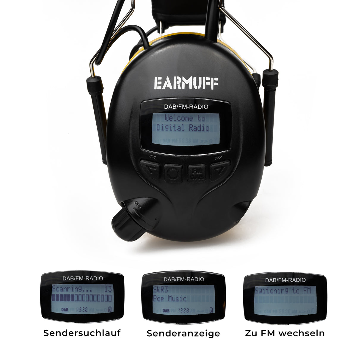 EARMUFF 31dB DAB+/FM/AUX