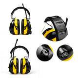 EARMUFF 31dB AM/FM/AUX - Yellow