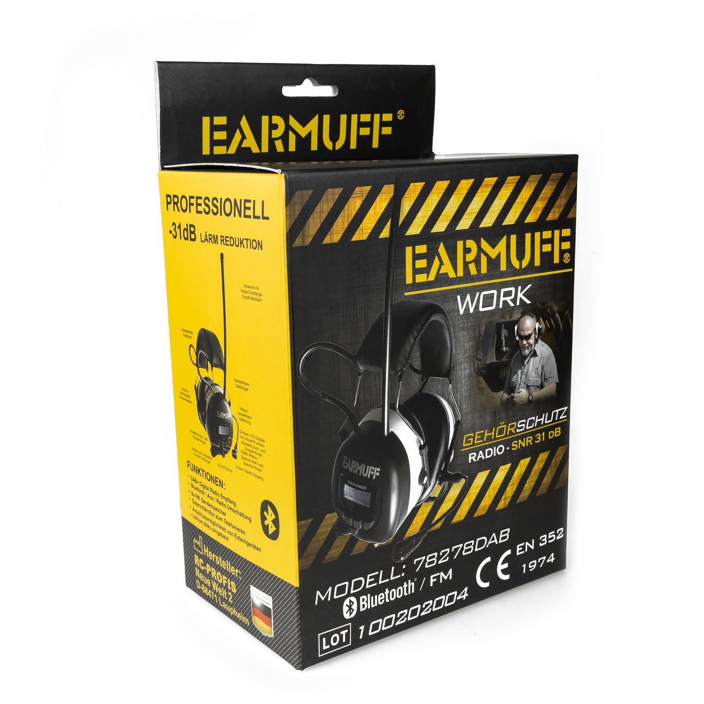 EARMUFF 31dB DAB+/FM/AUX/Bluetooth